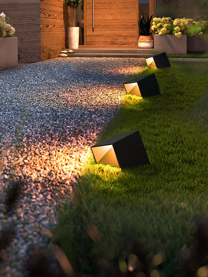 LumiCube Solar Gartenleuchte Modern LED IP65 Weiß für Terrasse & Garten