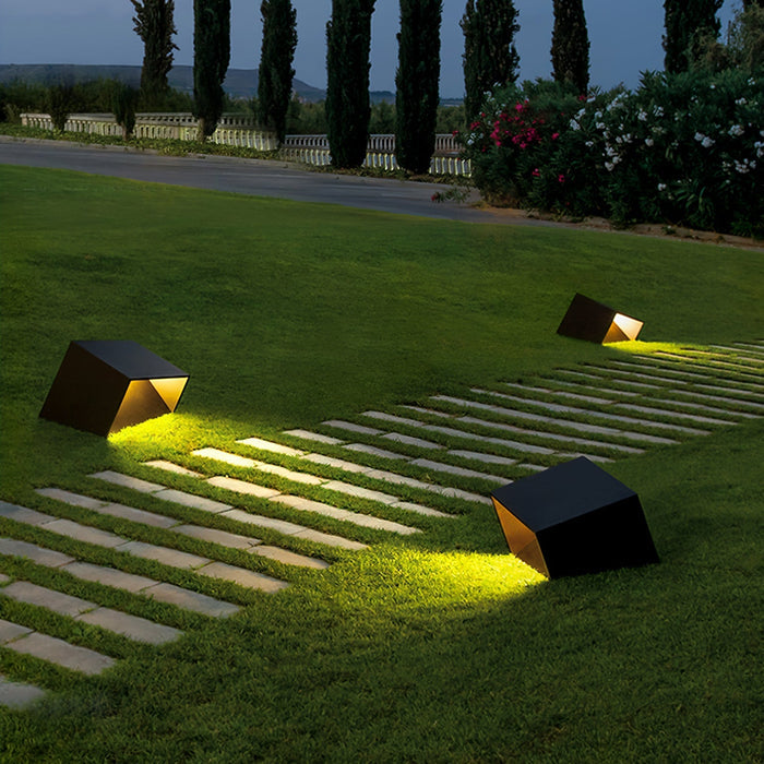 LumiCube Solar Gartenleuchte Modern LED IP65 Weiß für Terrasse & Garten