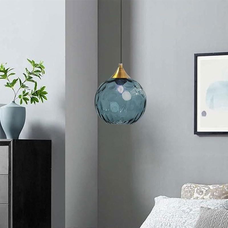 AquaGlow Glas-Pendelleuchte Modern Bunt mit Wassereffekt für Esszimmer