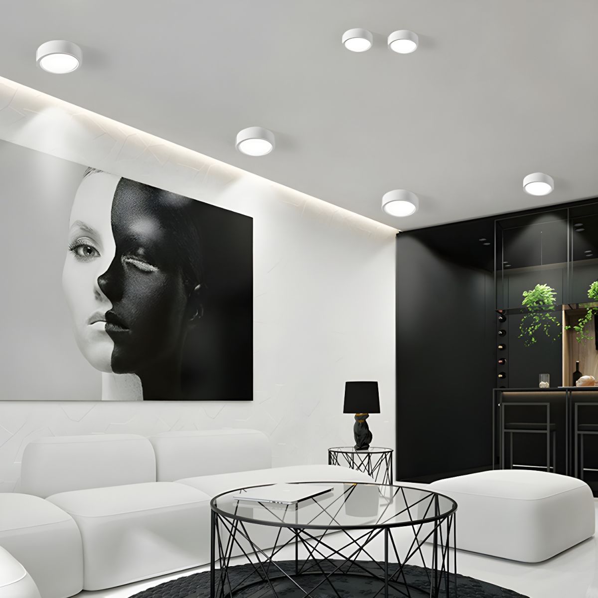 Deckenlampe | Zylindrische Form, Integrierte LED 0
