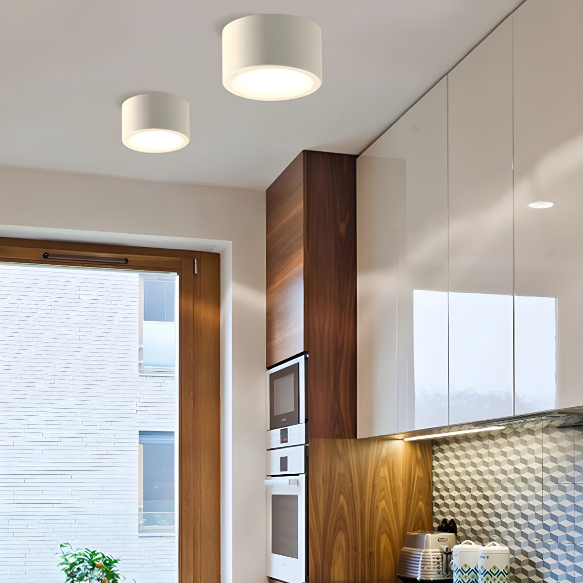 Deckenlampe | Zylindrische Form, Integrierte LED 1