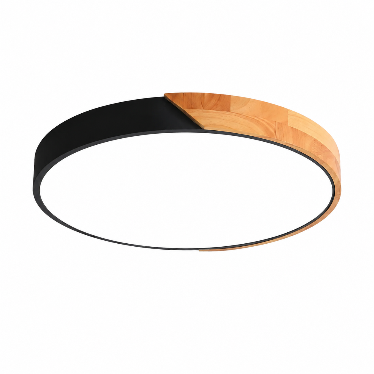 Deckenleuchte | Holzstruktur, Acryldiffusor, Integrierte LED 1