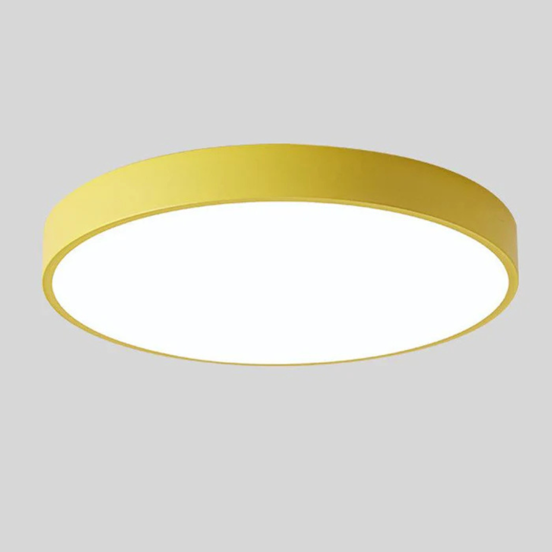 Deckenleuchte | Holzstruktur, Acryldiffusor, Integrierte LED 16