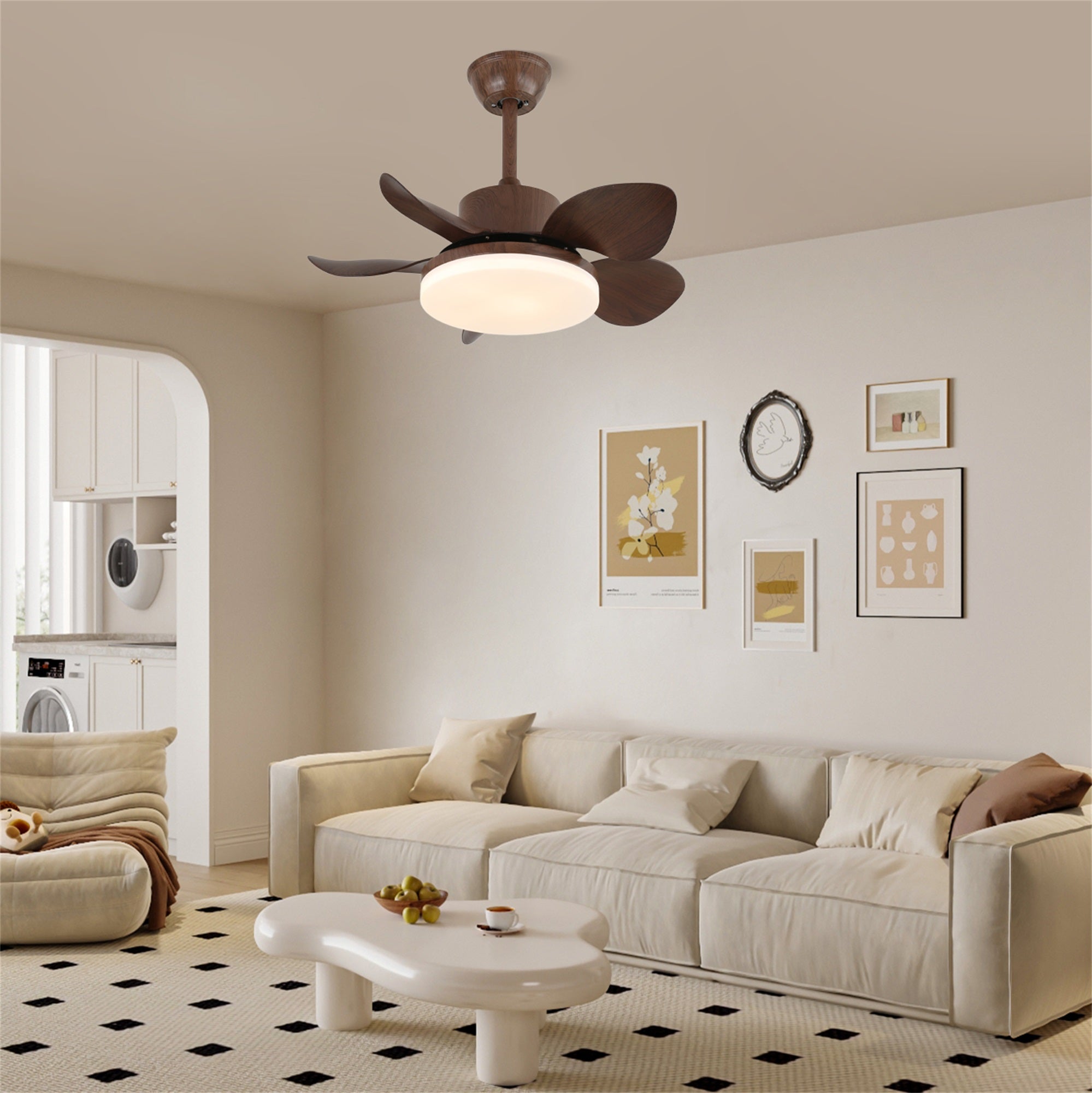 Deckenventilator | ABS-Flügel, LED-Beleuchtung mit Fernbedienung 6