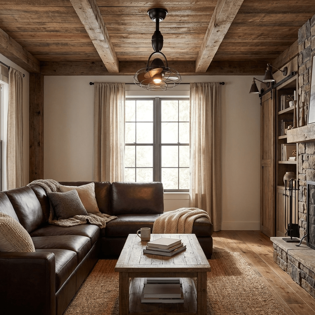 Deckenventilator | Industrielles Design, Leise mit Fernbedienung 3
