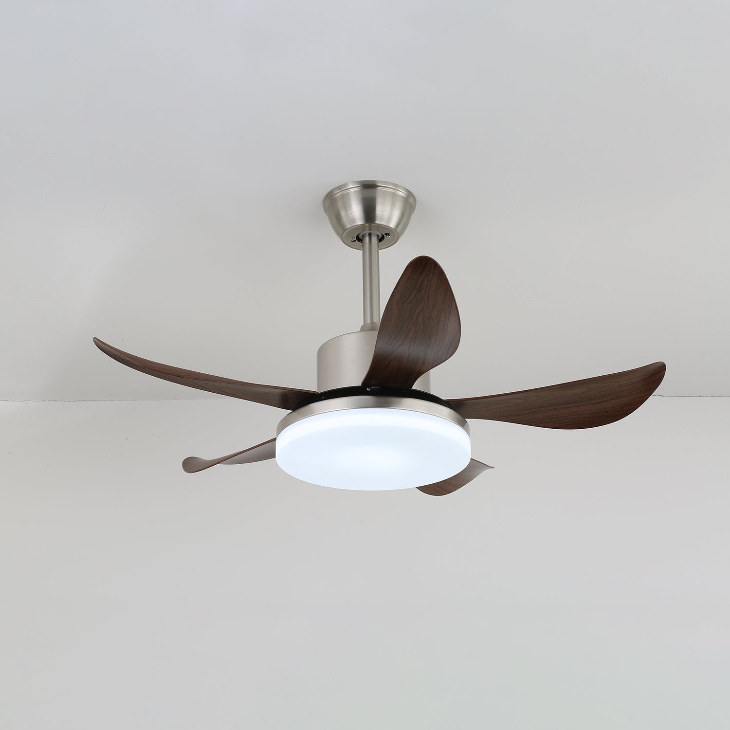 Deckenventilator | Walnussgehäuse, LED-Beleuchtung, mit Fernbedienung 4