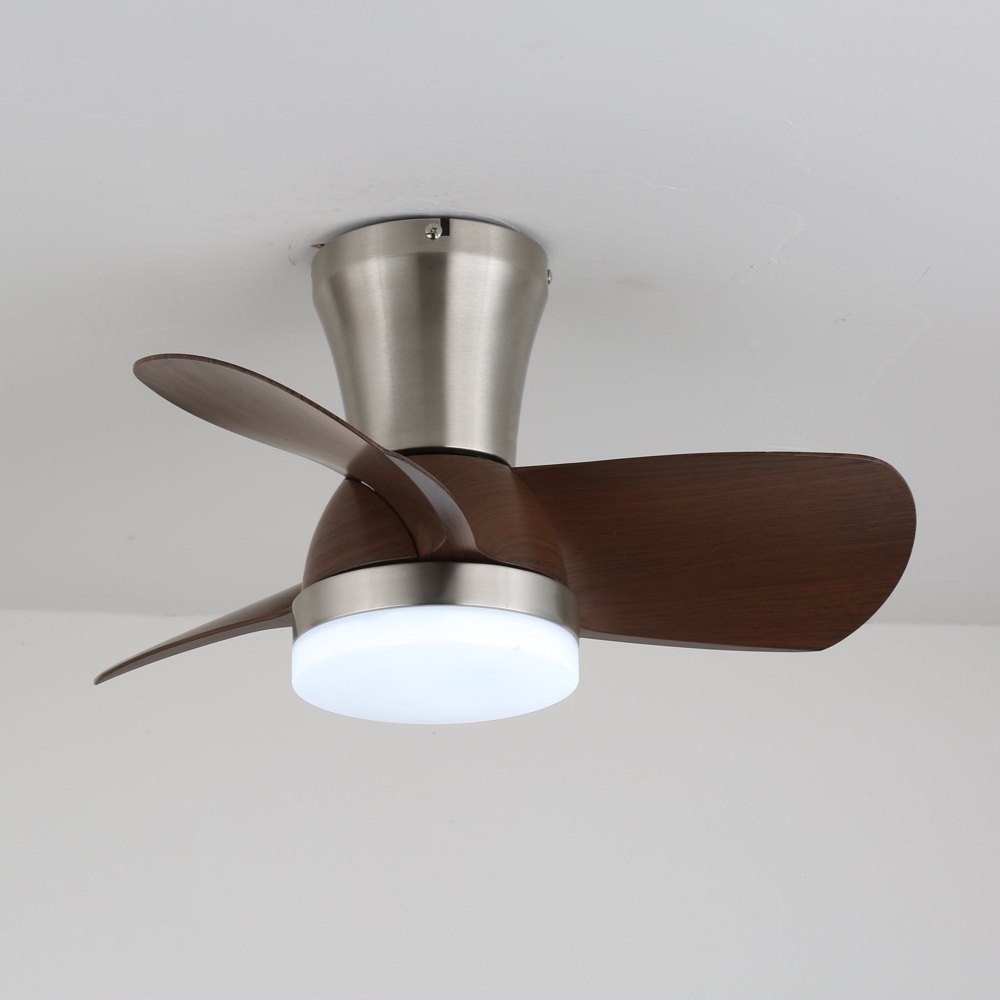 Deckenventilator mit Licht | Walnussholzoptik, Fernbedienung 3