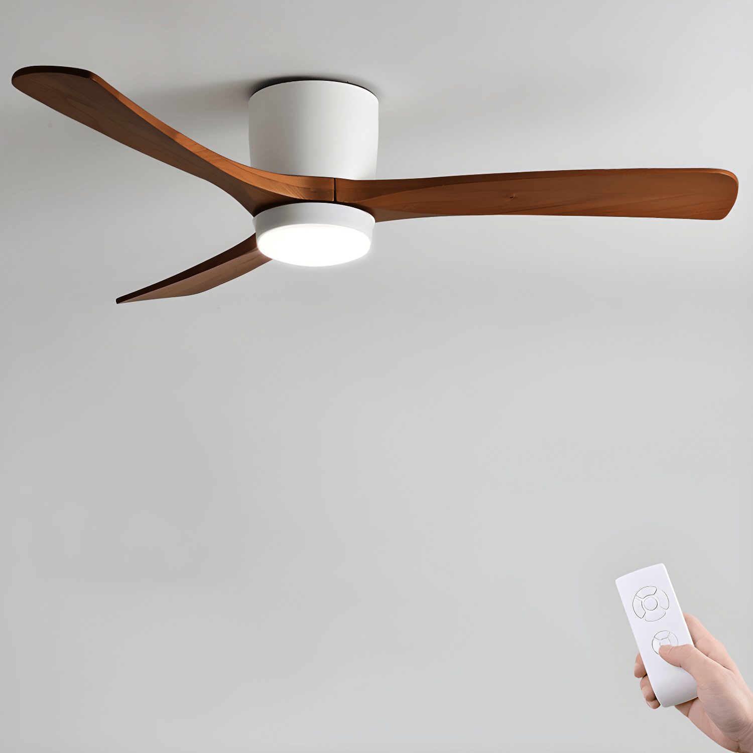 Deckenventilatorleuchte | Holzoptik, Nordisches Design 11
