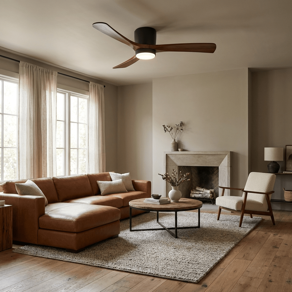 Deckenventilatorleuchte | Holzoptik, Nordisches Design 6