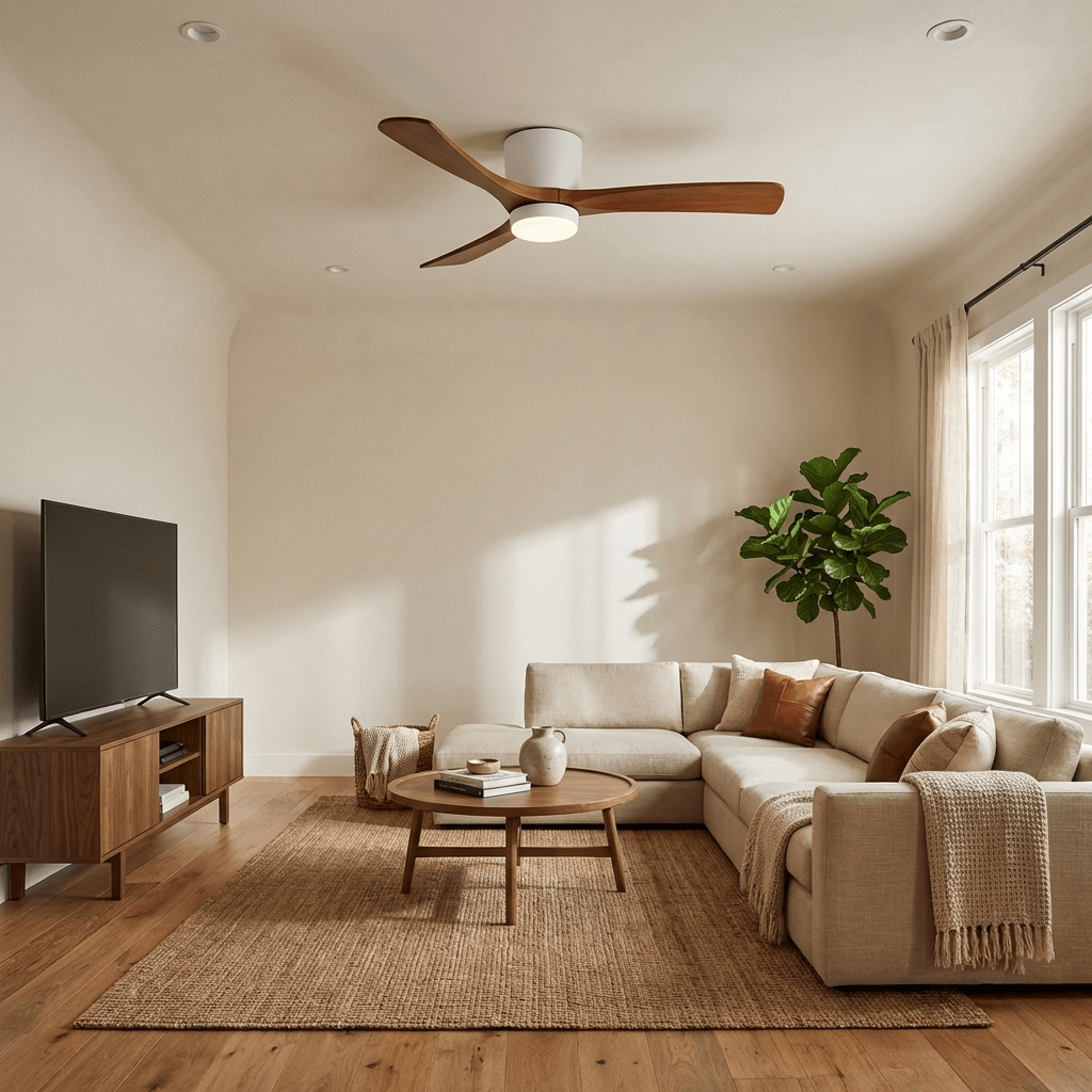 Deckenventilatorleuchte | Holzoptik, Nordisches Design 7