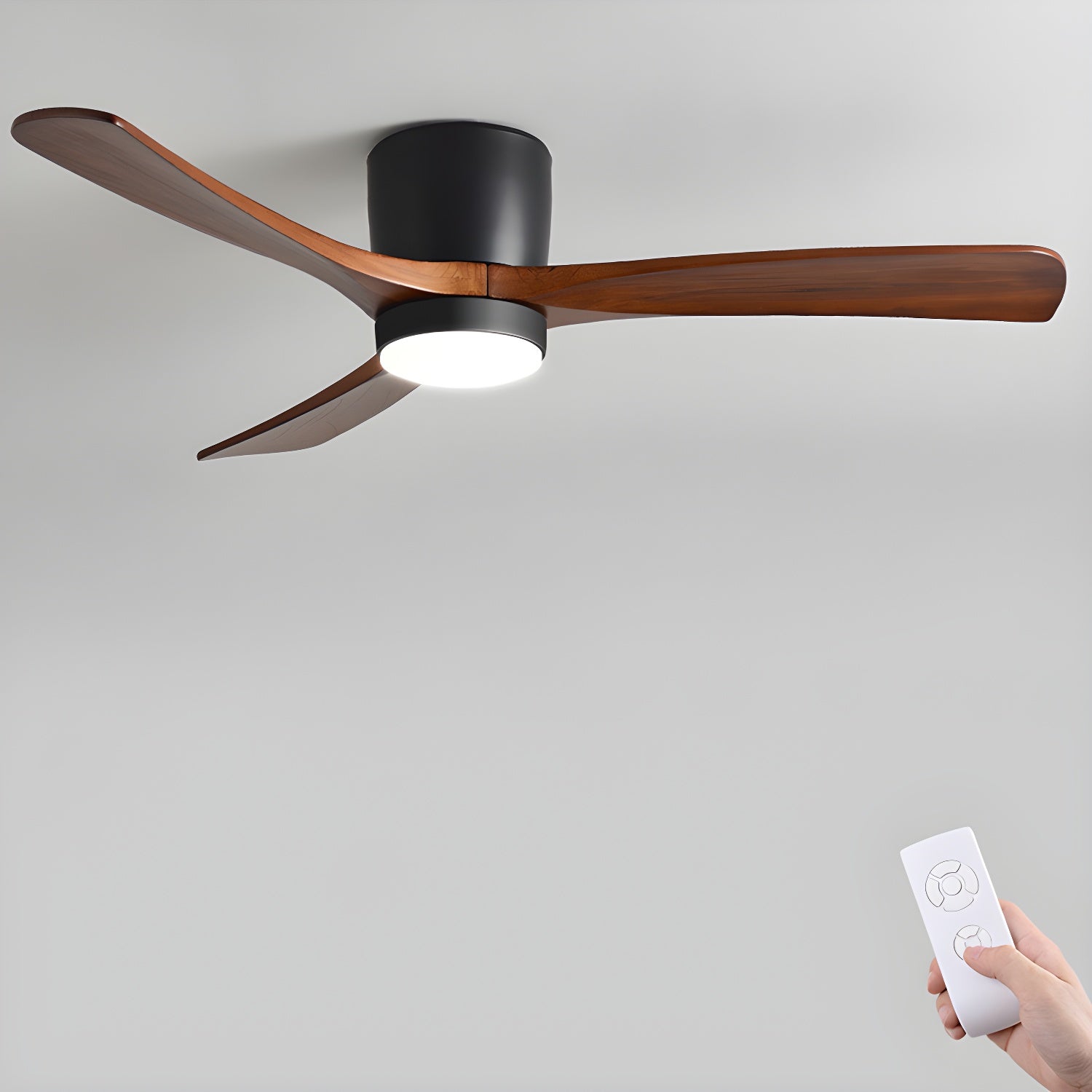 Deckenventilatorleuchte | Holzoptik, Nordisches Design 9