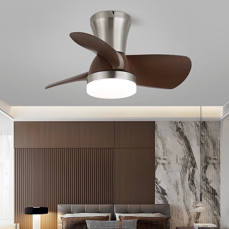 Deckenventilatorleuchte | Walnussholzoptik, integrierte LED-Beleuchtung 8