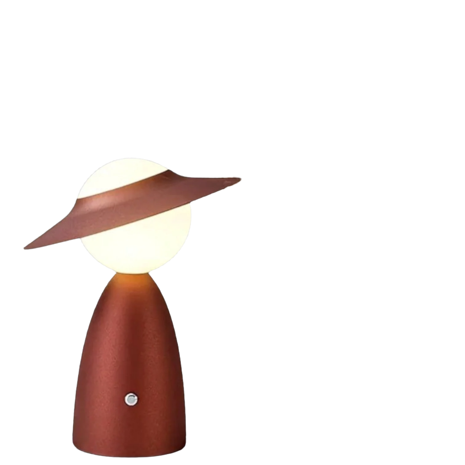 GlowPort LED Ladelampe – Kabellos, modern, dimmbar, weiß, für Terrasse