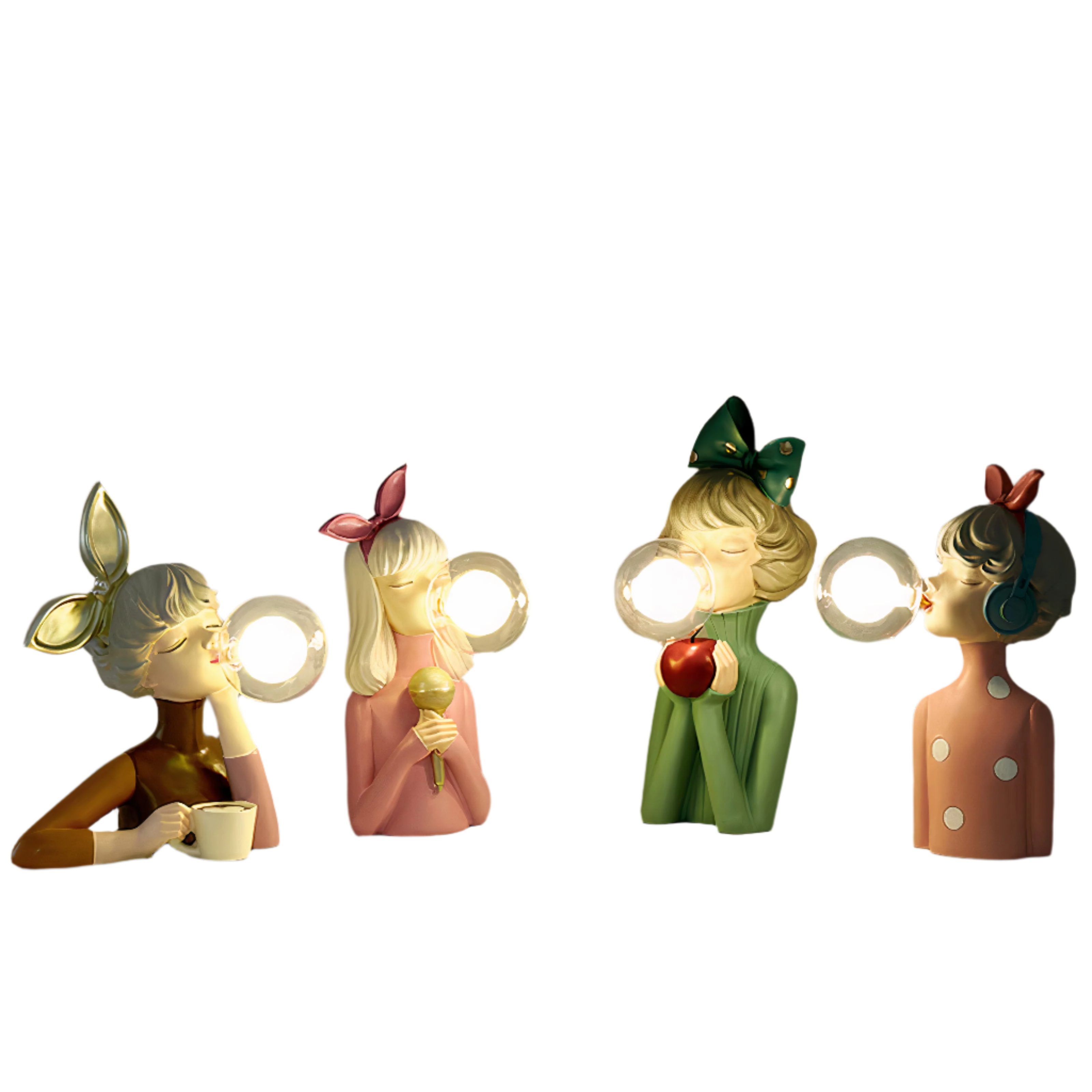 SorellaLuce Tischlampe Skulptural Modern Beige für Wohnzimmer