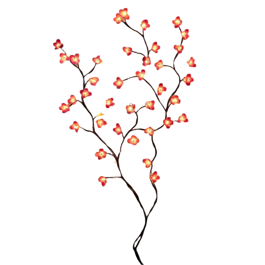 SakuraGlow Wandleuchte Floral LED Warmlicht Gold für Flur