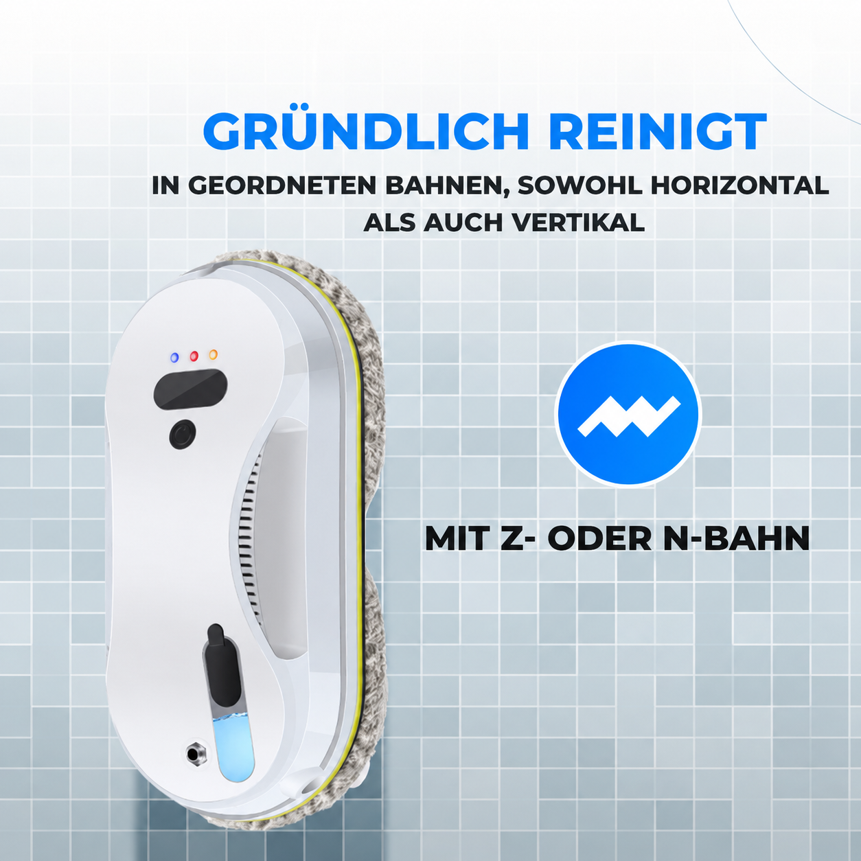 Fensterreiniger | Automatischer Fenstersauger, Gyroskop-Technologie