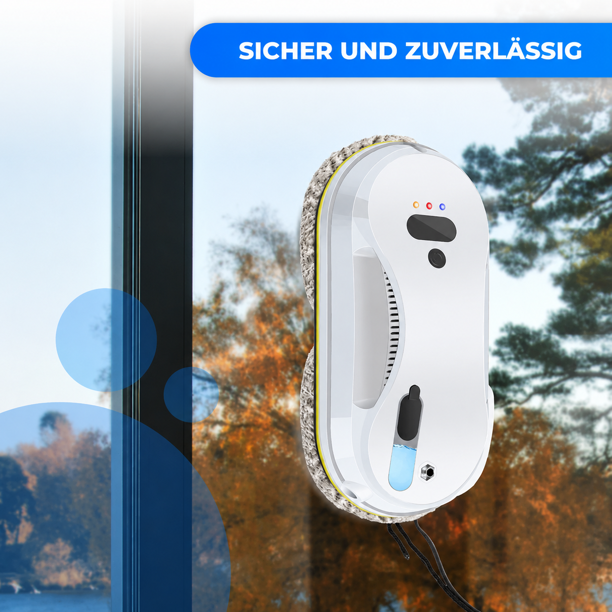 Fensterreiniger | Automatischer Fenstersauger, Gyroskop-Technologie