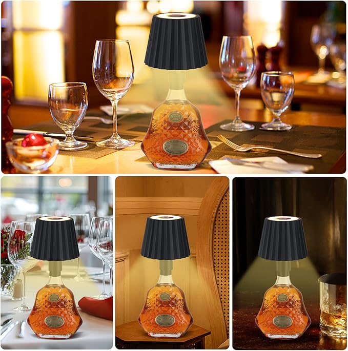 LumiBottle Pro – Kabellose LED Flaschenlampe dimmbar – Warmweiß Licht