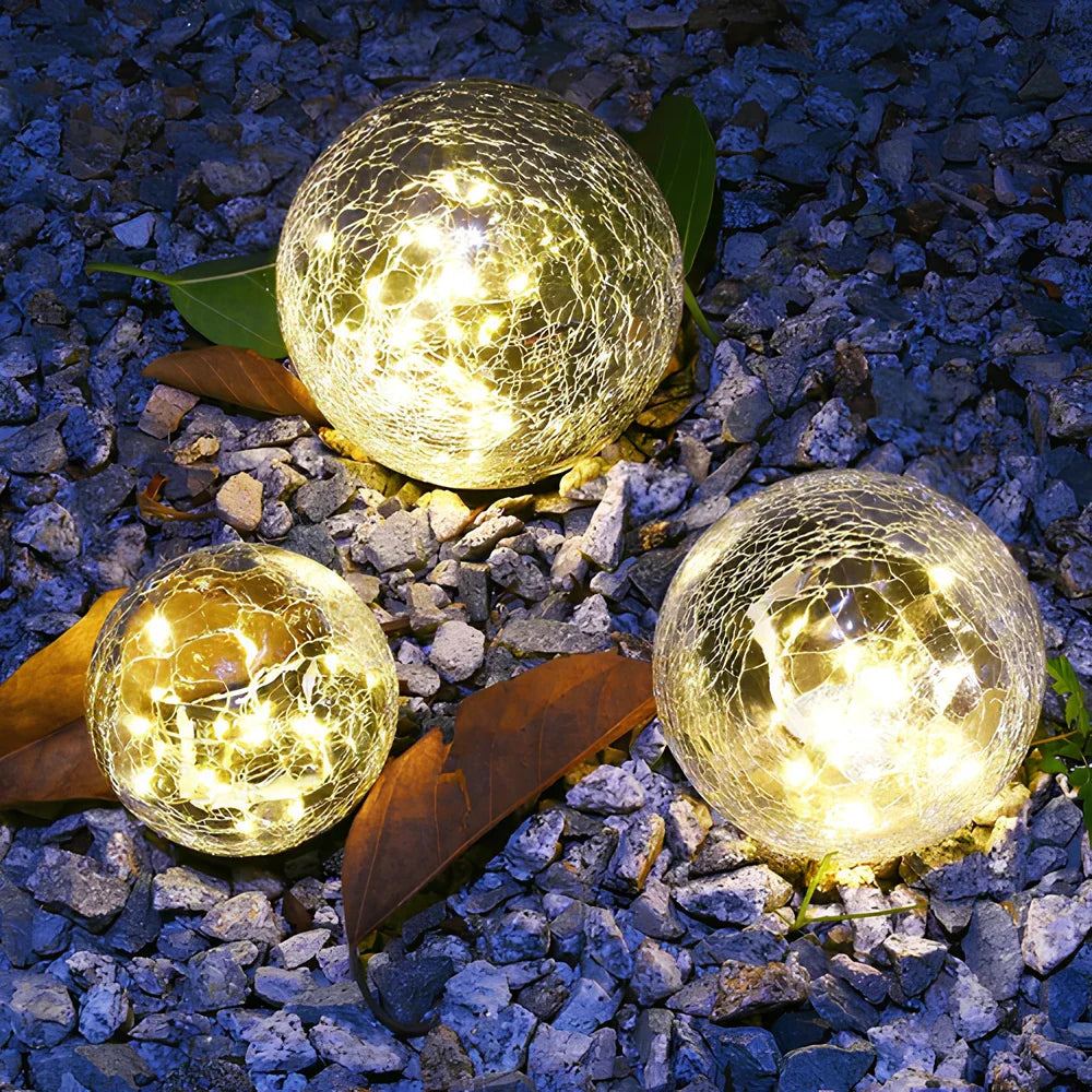 LumiKugel Solar Gartenlampe – Kugelform LED in Warmweiß