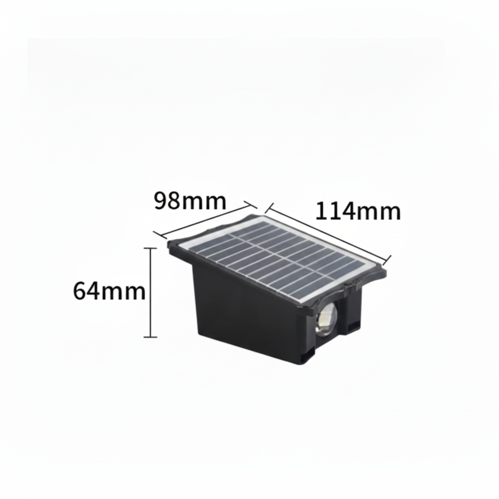 SolarEdge LED Solar Wandleuchte Außen – Wasserdichtes Wandlicht mit Warmweißem Licht