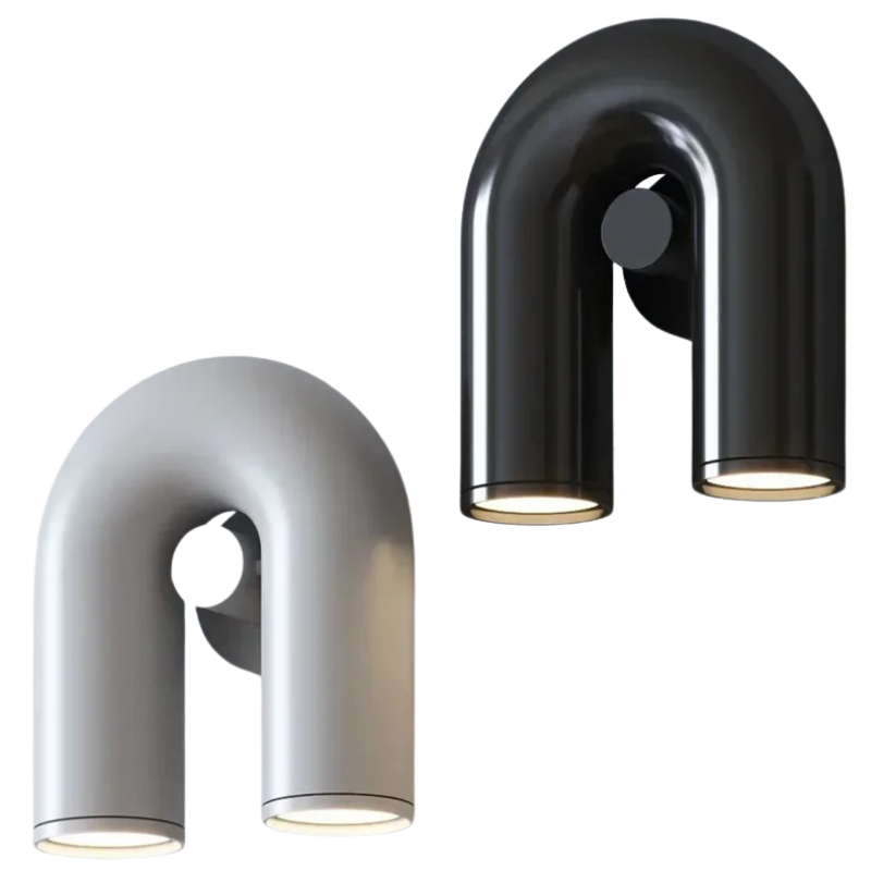 GlaciaLux - Zeitgemäße U-förmige LED-Wandleuchte