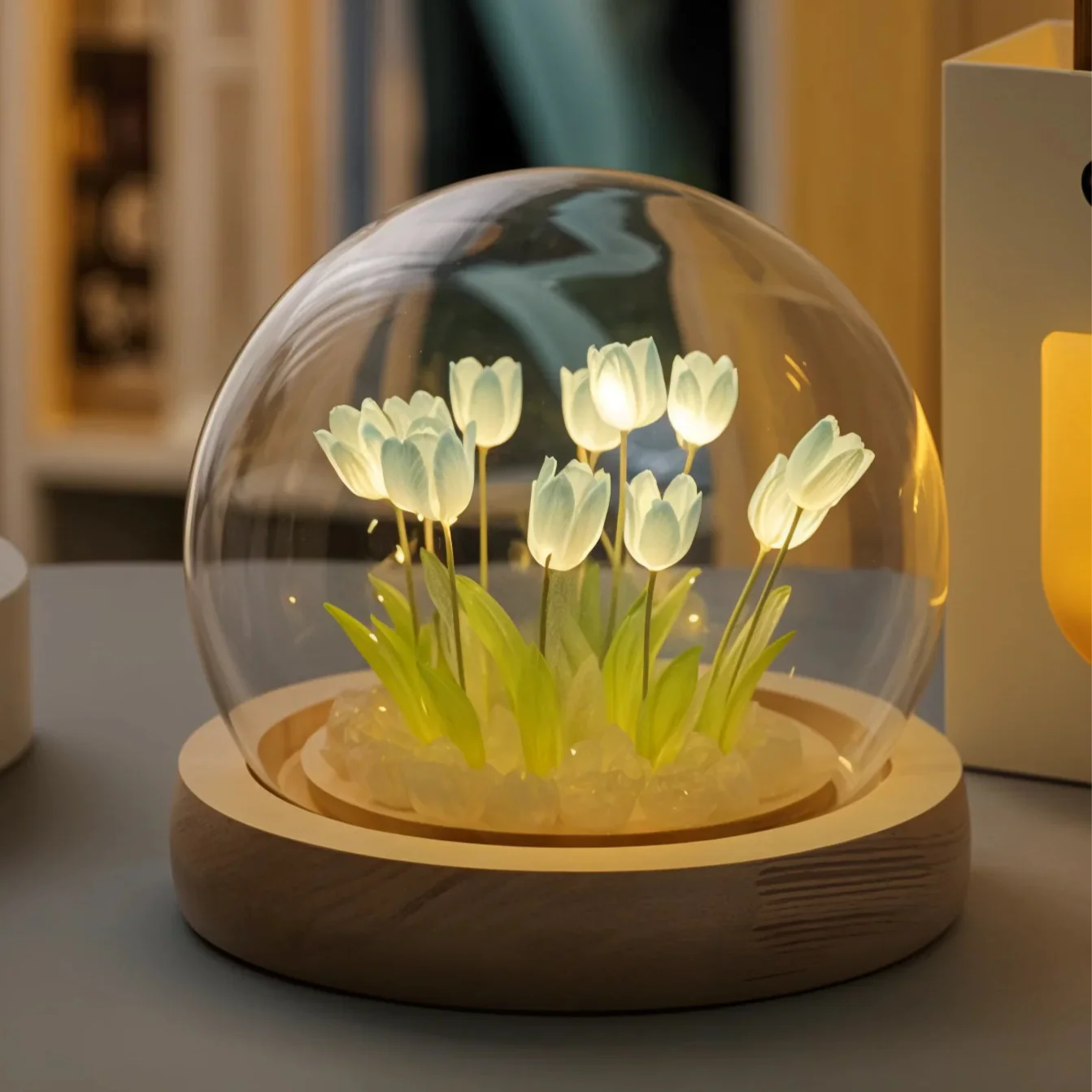 LumiTulip LED-Kuppellampe mit Farbwechsel für Innenräume