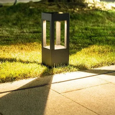 LumoWay Wegeleuchte Modern LED Gartenlampe Schwarz Wetterfest