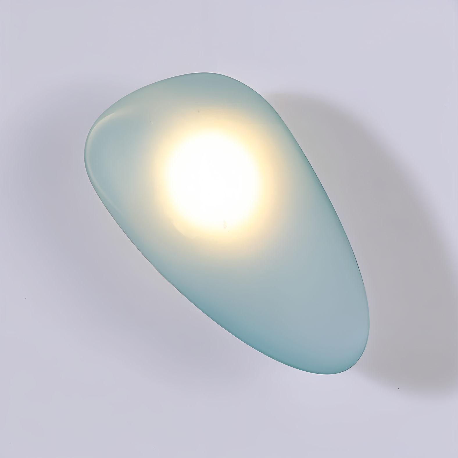 Glanzlicht - Minimalistische LED-Wandleuchte aus Glas