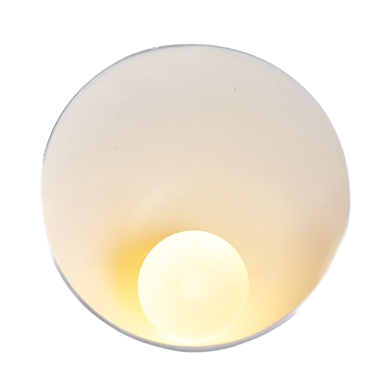 SereneGlow – Weiße Wabi-Sabi LED-Wandleuchte