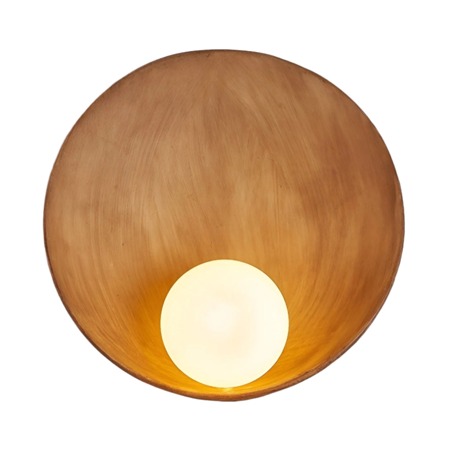 SereneGlow – Weiße Wabi-Sabi LED-Wandleuchte