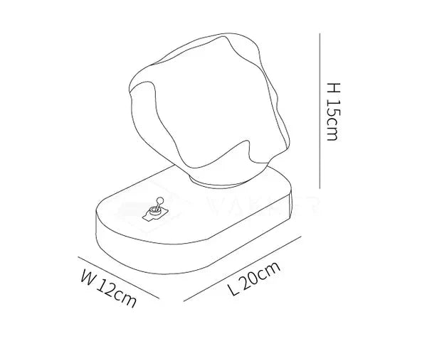 FrostGlow Vintage Glas-Tischlampe – Warmlicht Weiß fürs Wohnzimmer