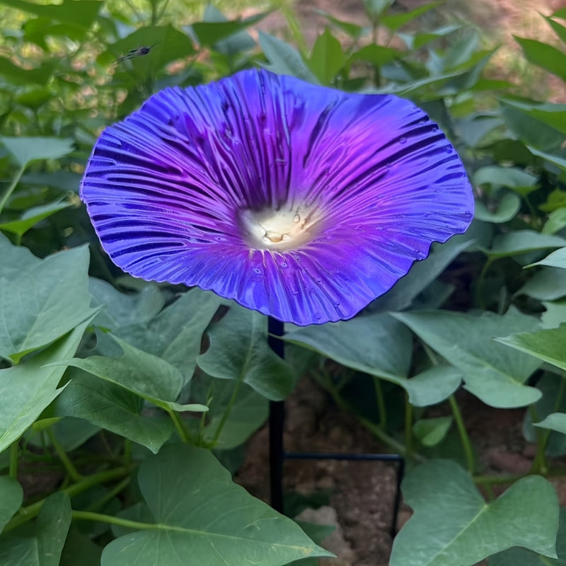Keramiktränke | Glasierte Blumen, Metallstiele 0