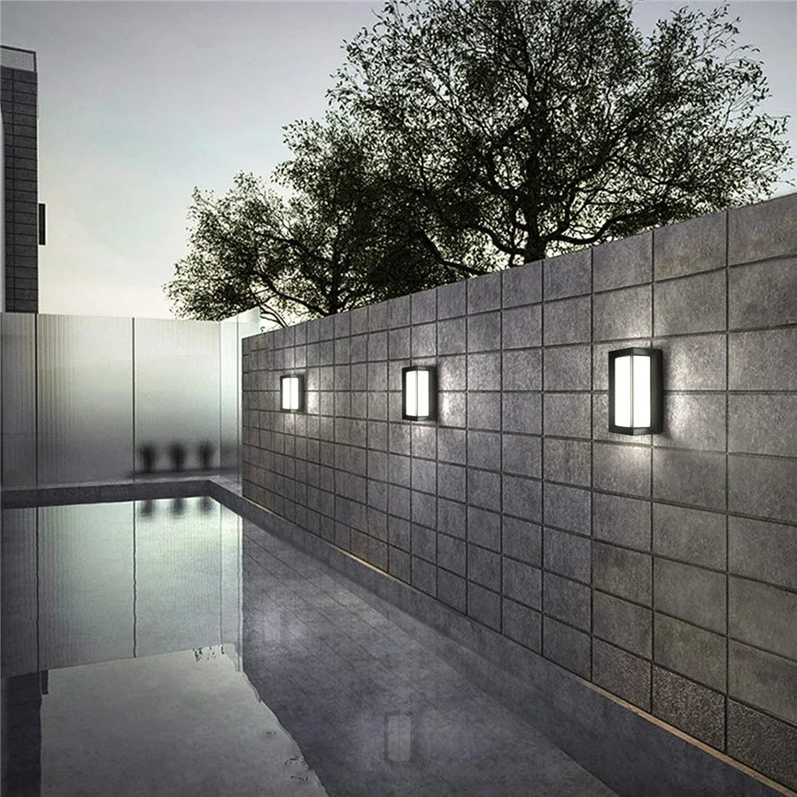 NovaLight LED Außenwandleuchte – Schwarz Modern Wasserdicht