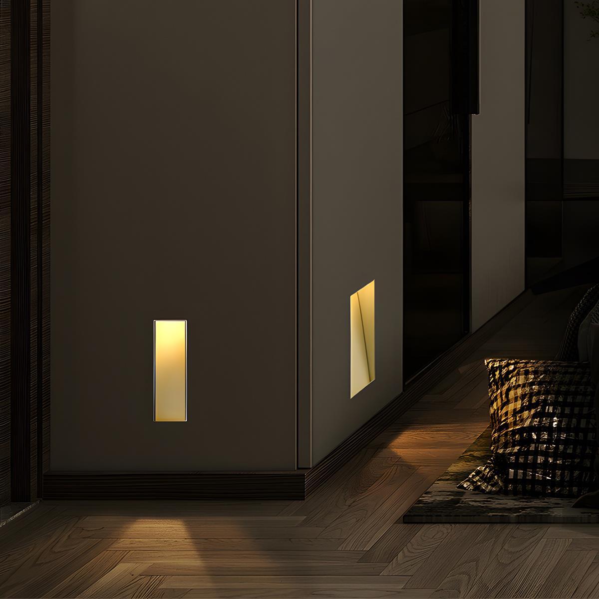 LED-Treppeneinbauleuchte | Minimalistisches Design, Bewegungsmelder 2