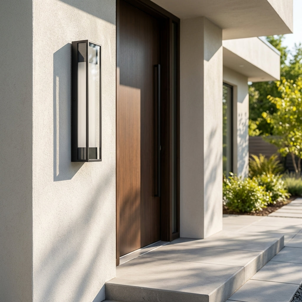 LED Außenwandleuchte IP65 Minimalistisches Design für Fassade und Hauseingang mit wetterfestem Aluminiumgehäuse