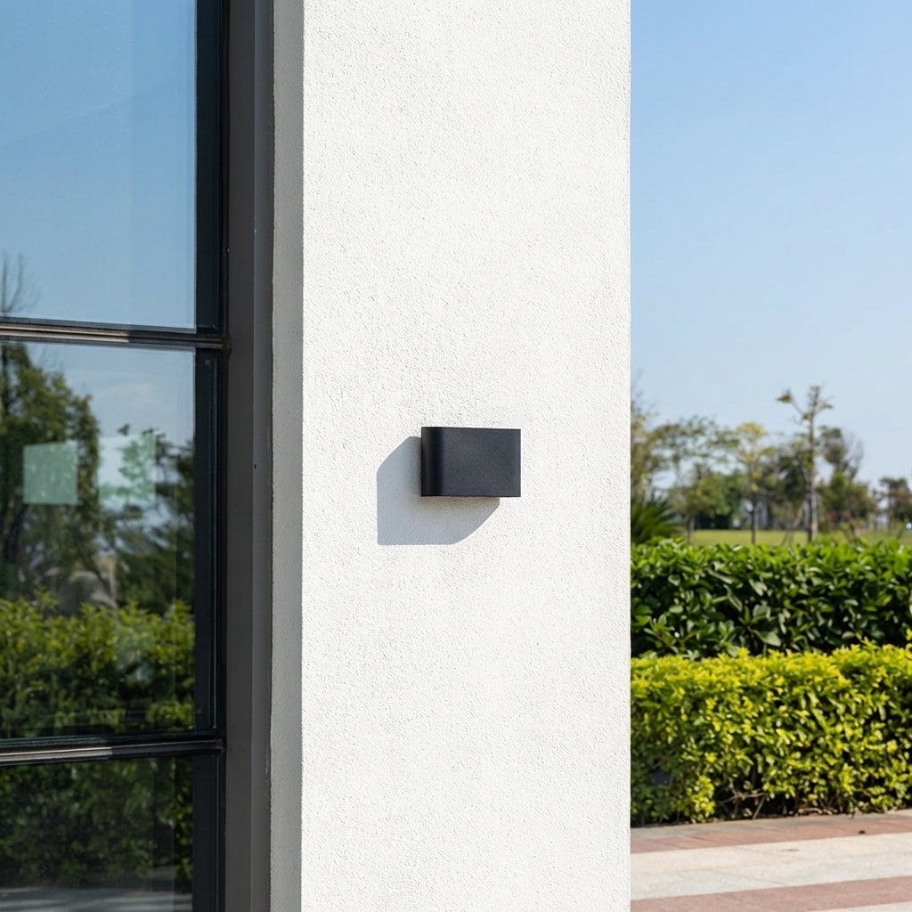 LED Außenwandleuchte IP65 Modernes Up Down Lichtdesign für Fassade und Hauseingang mit wetterfestem Gehäuse
