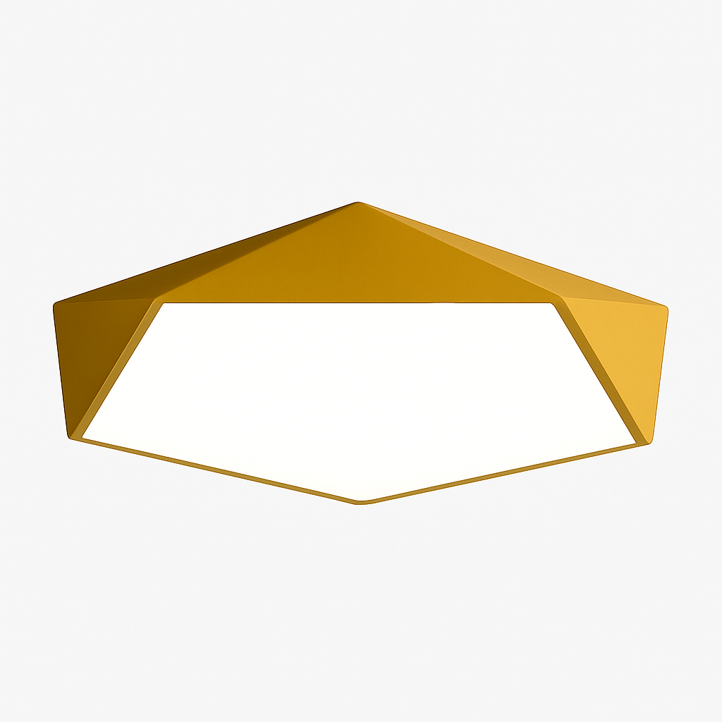 LED Deckenleuchte | Geometrische Form, Lackierte Metallstruktur 0