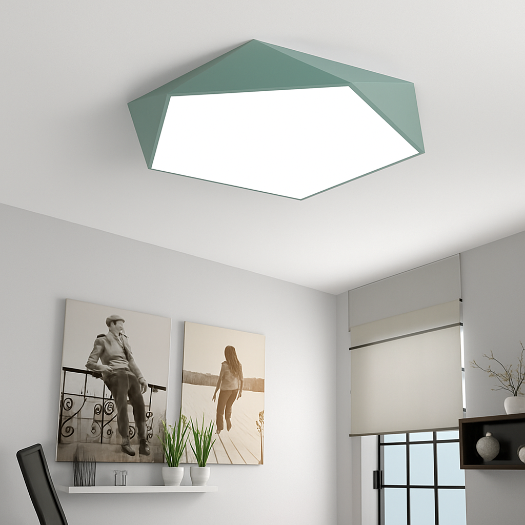 LED Deckenleuchte | Geometrische Form, Lackierte Metallstruktur 3