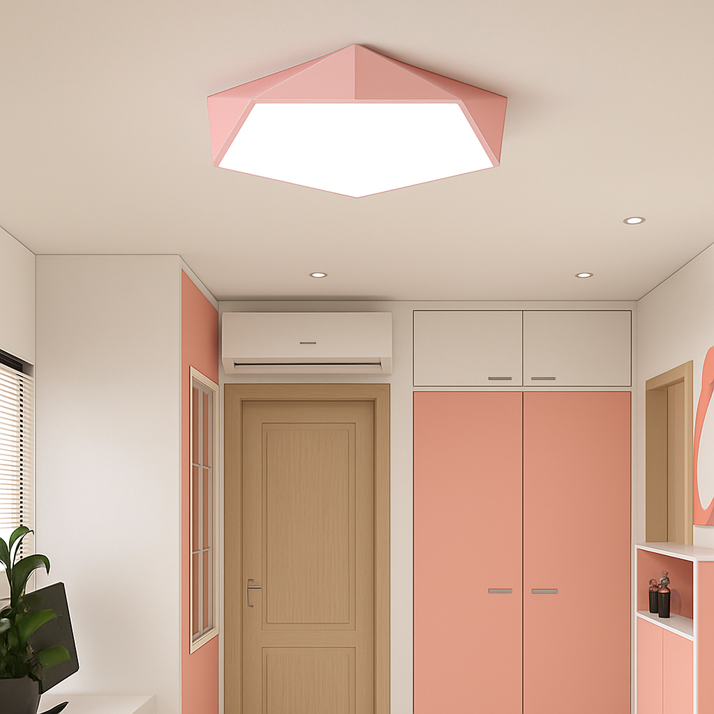 LED Deckenleuchte | Geometrische Form, Lackierte Metallstruktur 5