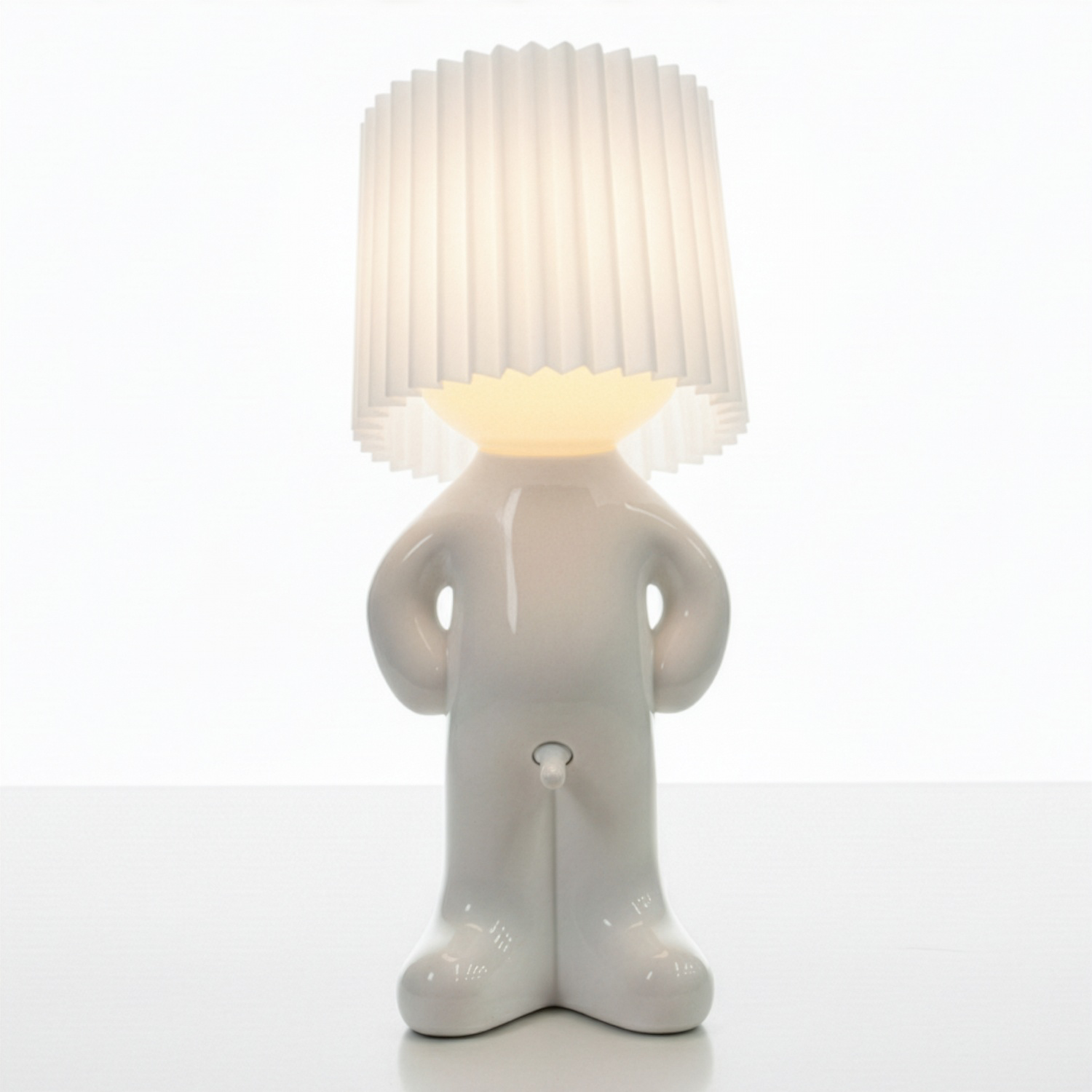Herr Leuchte – Witzige Akku-Tischlampe mit Dimmer | Kabellos