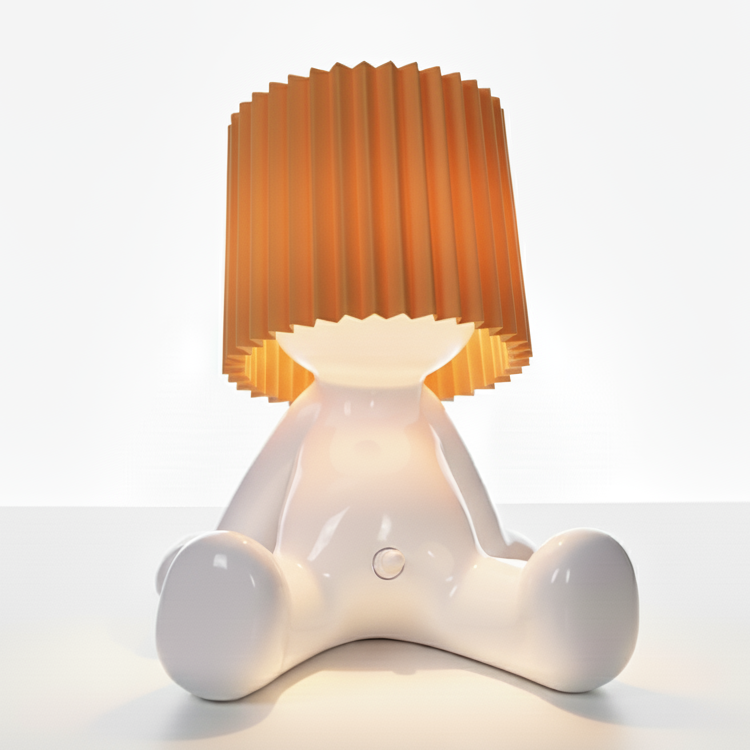 Sitz-Bruno – Witzige Akku-Tischlampe sitzend | 8 Farben LED