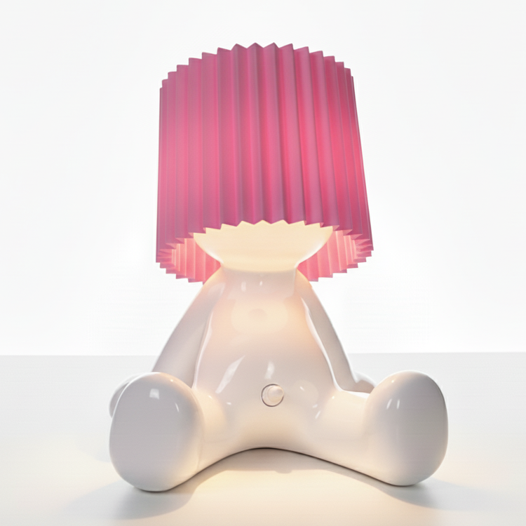 Sitz-Bruno – Witzige Akku-Tischlampe sitzend | 8 Farben LED