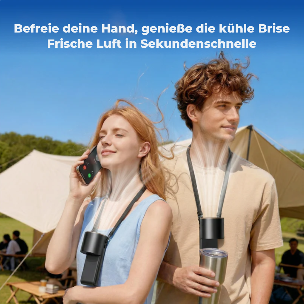 Kompakter Mobebo Pocket Cooling Fan – Leise 28dB – Ideal für Büro und Schlafzimmer