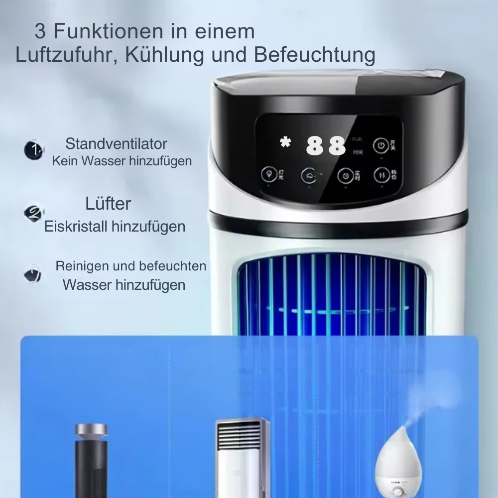 Klimaanlage Donirt 300ml Wassertank – USB 5V 2A – Kompakt für Büro & Zuhause