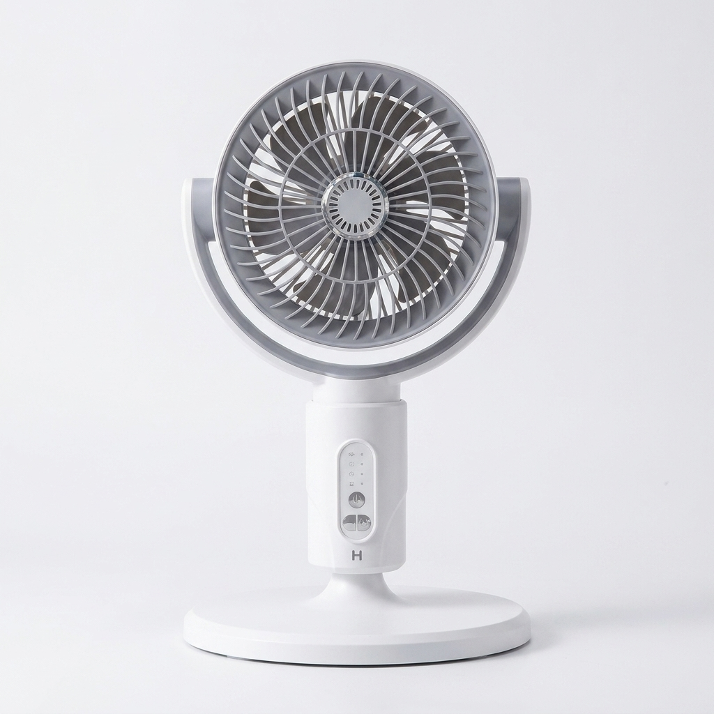 Leiser Standventilator 10W – Fernbedienung – 5 Stufen – Höhenverstellbar – Ideal für Büro