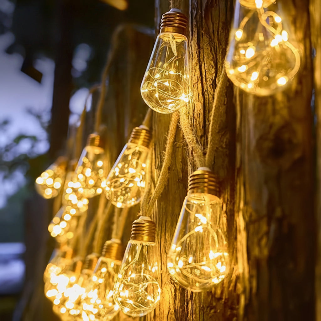 Lichterkette Outdoor | Metallstruktur, 8 Lichtmodi, 7,5 m 1