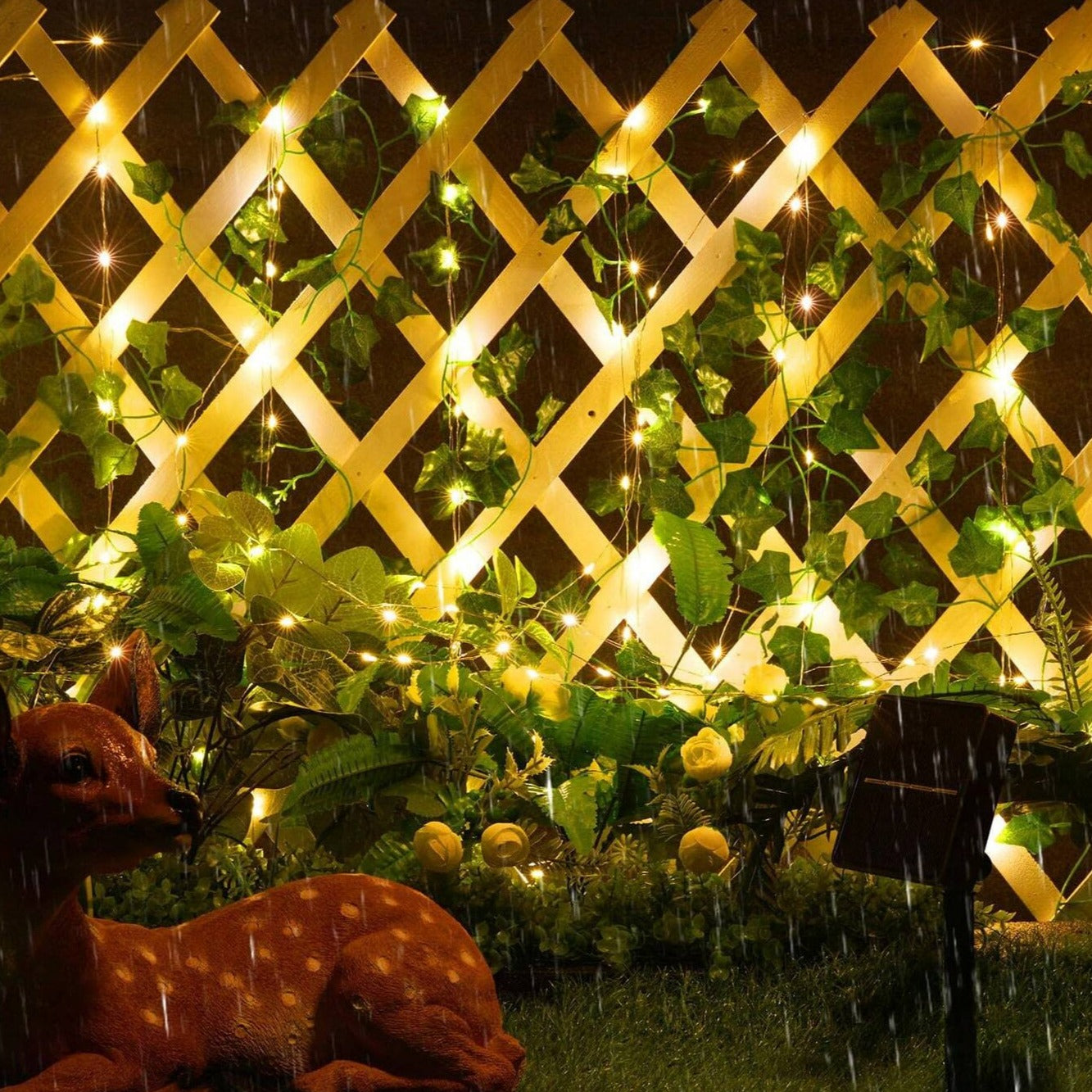 LumiRank Lichterranke Vintage LED Girlande Warmweiß für Garten