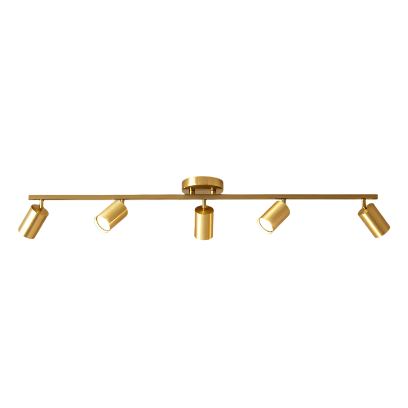 LumeTrack – Minimalistischer Goldener LED-Deckenstrahler