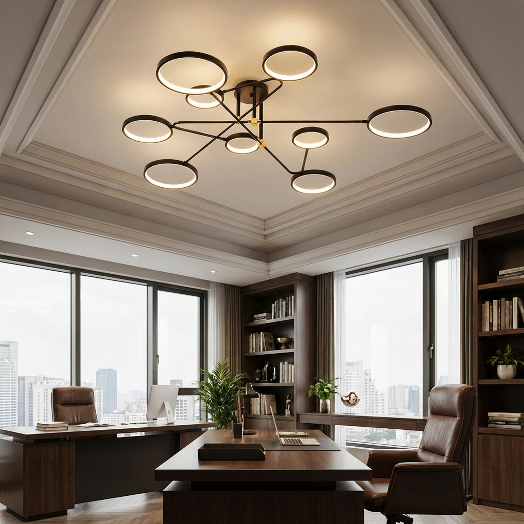 LumenVibe LED-Kronleuchter - Modernes Design mit verstellbarer Aufhängung