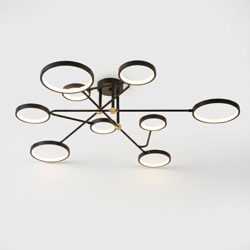 LumenVibe LED-Kronleuchter - Modernes Design mit verstellbarer Aufhängung